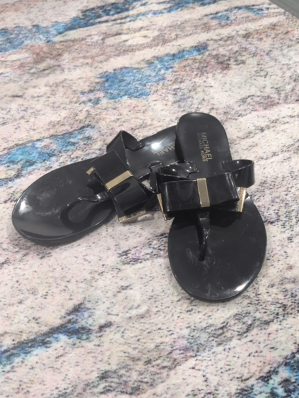 MICHAEL Michael Kors Kayden Jelly Bow Thong Sandals